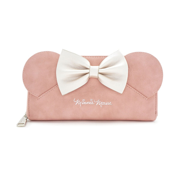 Pink Bow Louis V Leather Minnie Ears, Designer Minnie Ears, Disney