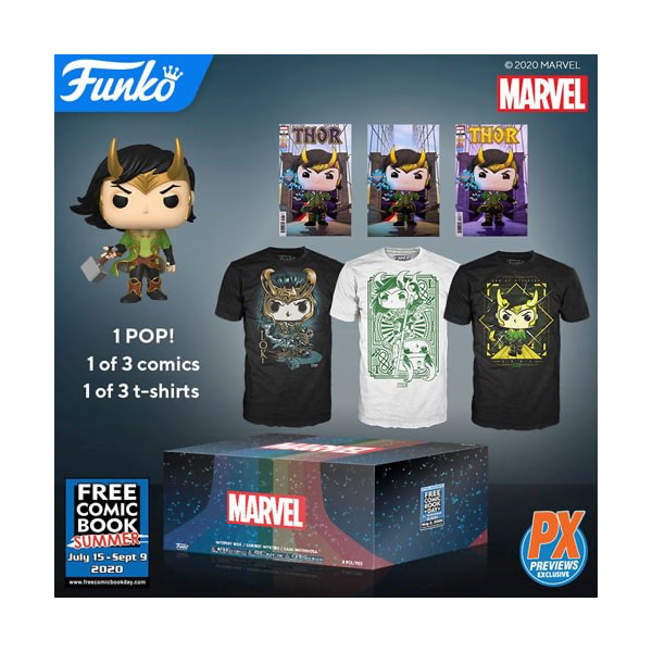 Marvel: Loki Funko Pop! Mystery Box - Free Comic Book Summer 2020 - PX  Exclusive