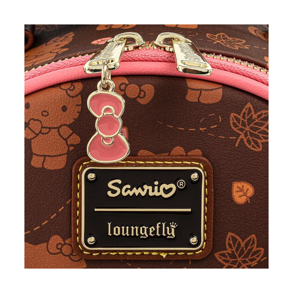 Loungefly Sanrio Hello Kitty Pumpkin Spice Allover Print Convertible Mini  Backpack