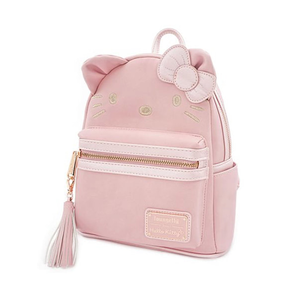 Loungefly Sanrio Hello Kitty Face Metallic Pink Mini Backpack