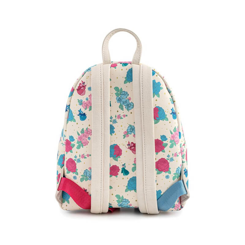 Loungefly Sleeping Beauty Aurora Floral Fairies Passport Crossbody Bag  Purse NWT