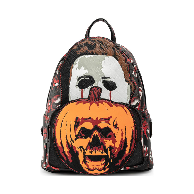 Loungefly Halloween II Michael Myers Pumpkin Mini Backpack