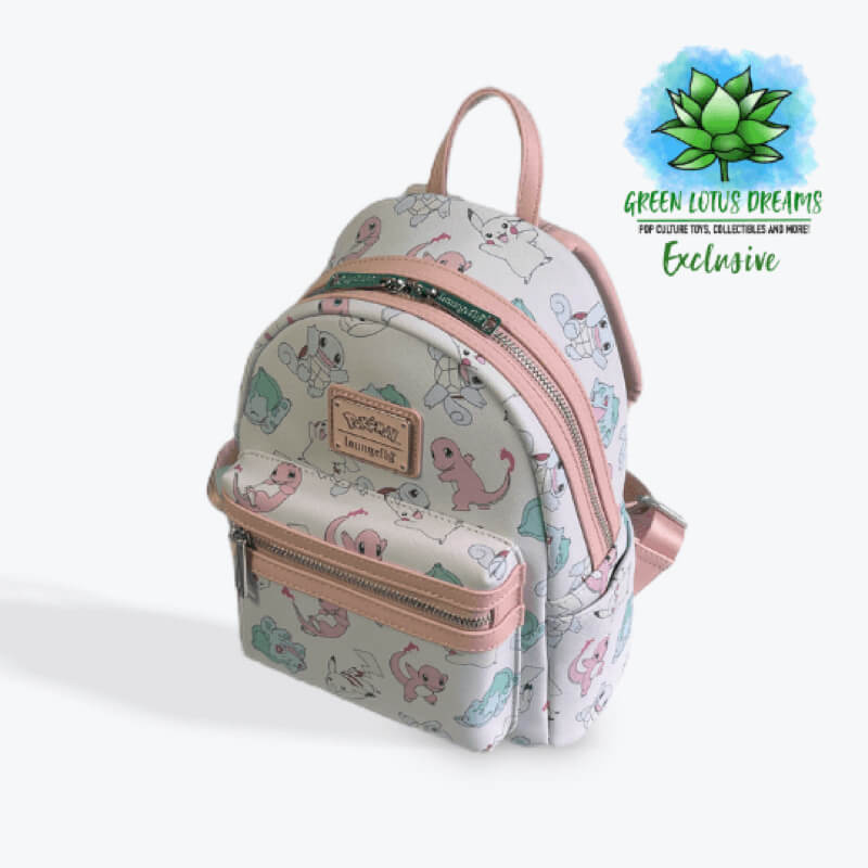Anual Investigación Juventud Loungefly Pokémon Starters Pastel All Over Print Mini Backpack - GLD  Exclusive